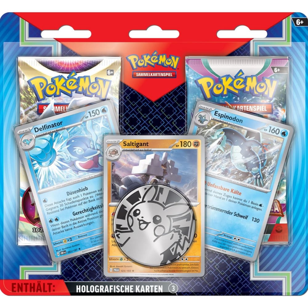 God of Cards: Pokemon 2er Blister Enhanced Delfinator  Saltigant  Espinodon Produktbild