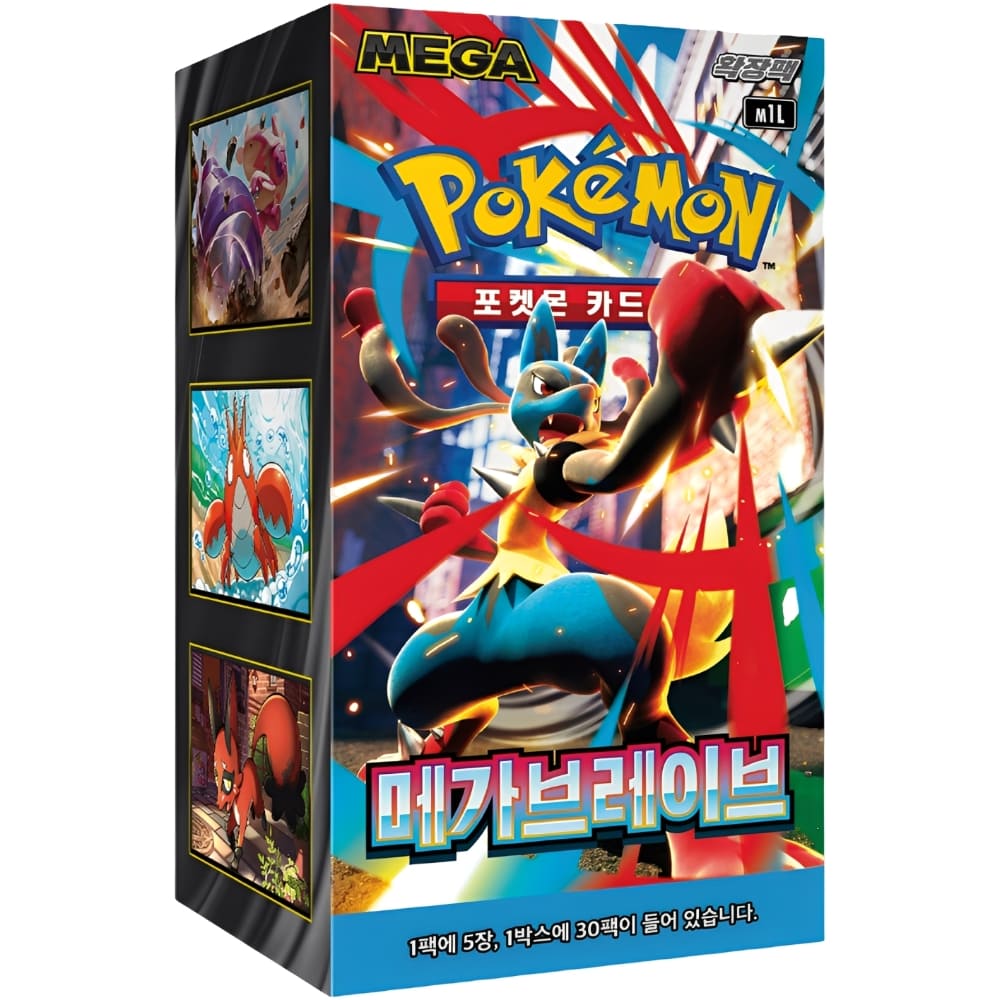 Display Pokémon Mega Brave M1L coréen – 30 Boosters Exclusifs Display Pokémon Mega Brave M1L coréen – 30 Boosters Exclusifs