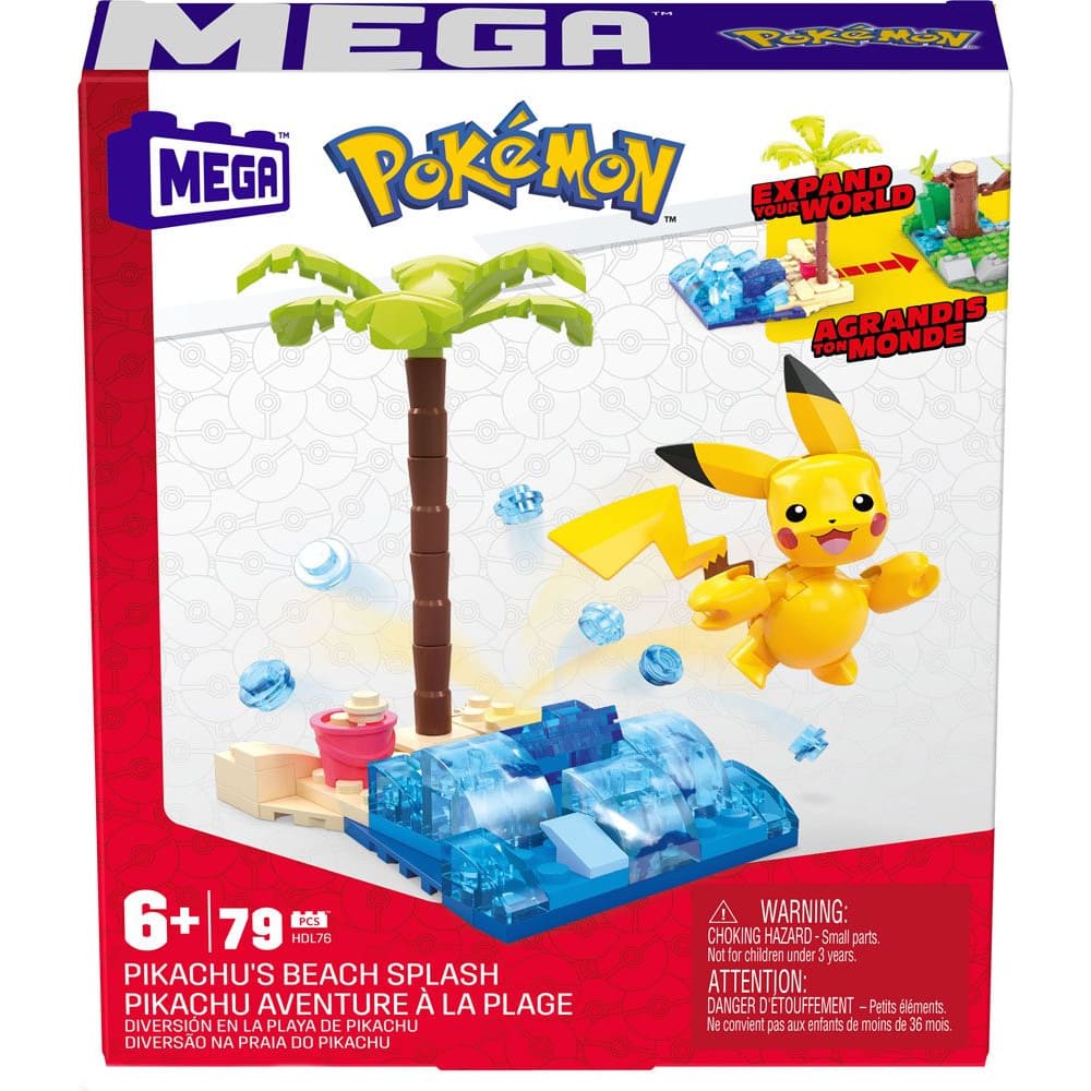 Mega Construx Pokemon Pikachu Construction Set, Building Toys for Kids  [ Exclusive] 16 Pieces