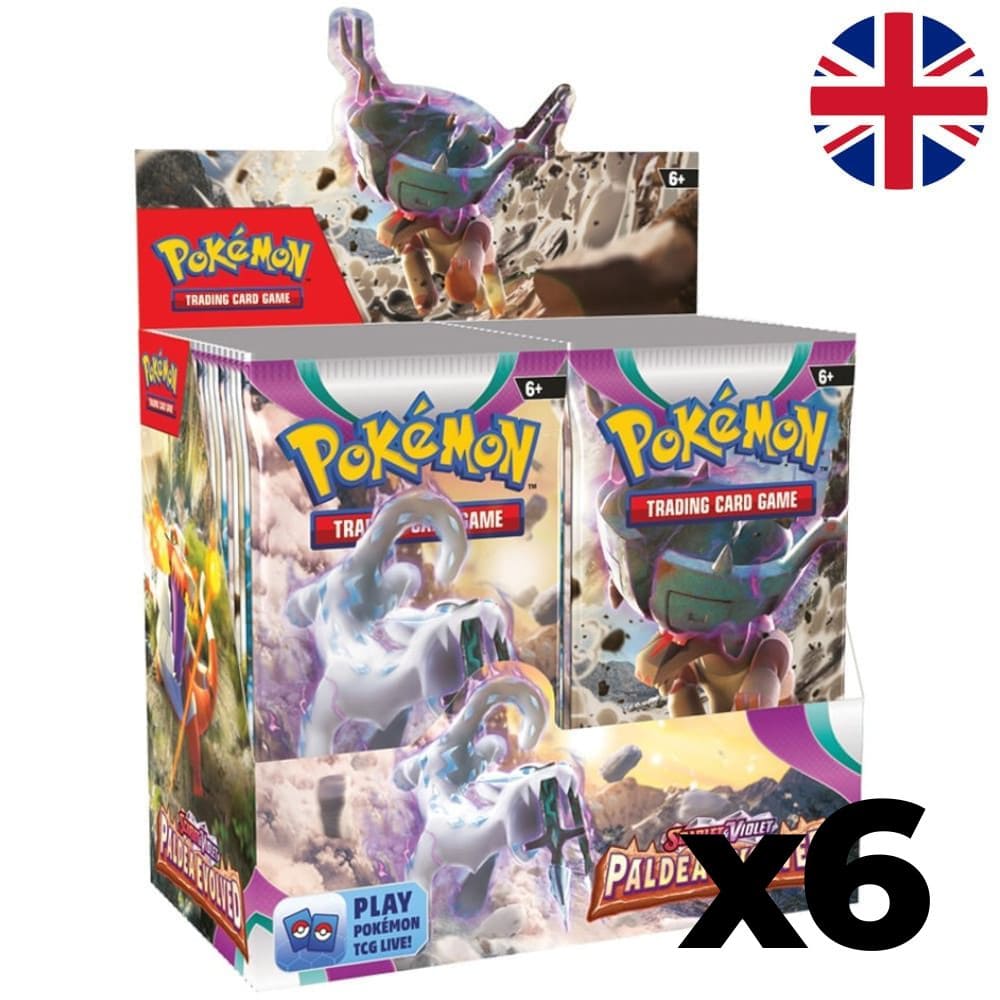 Pokemon <br> Paldea Evolved <br> Case (6 Displays) - God Of Cards