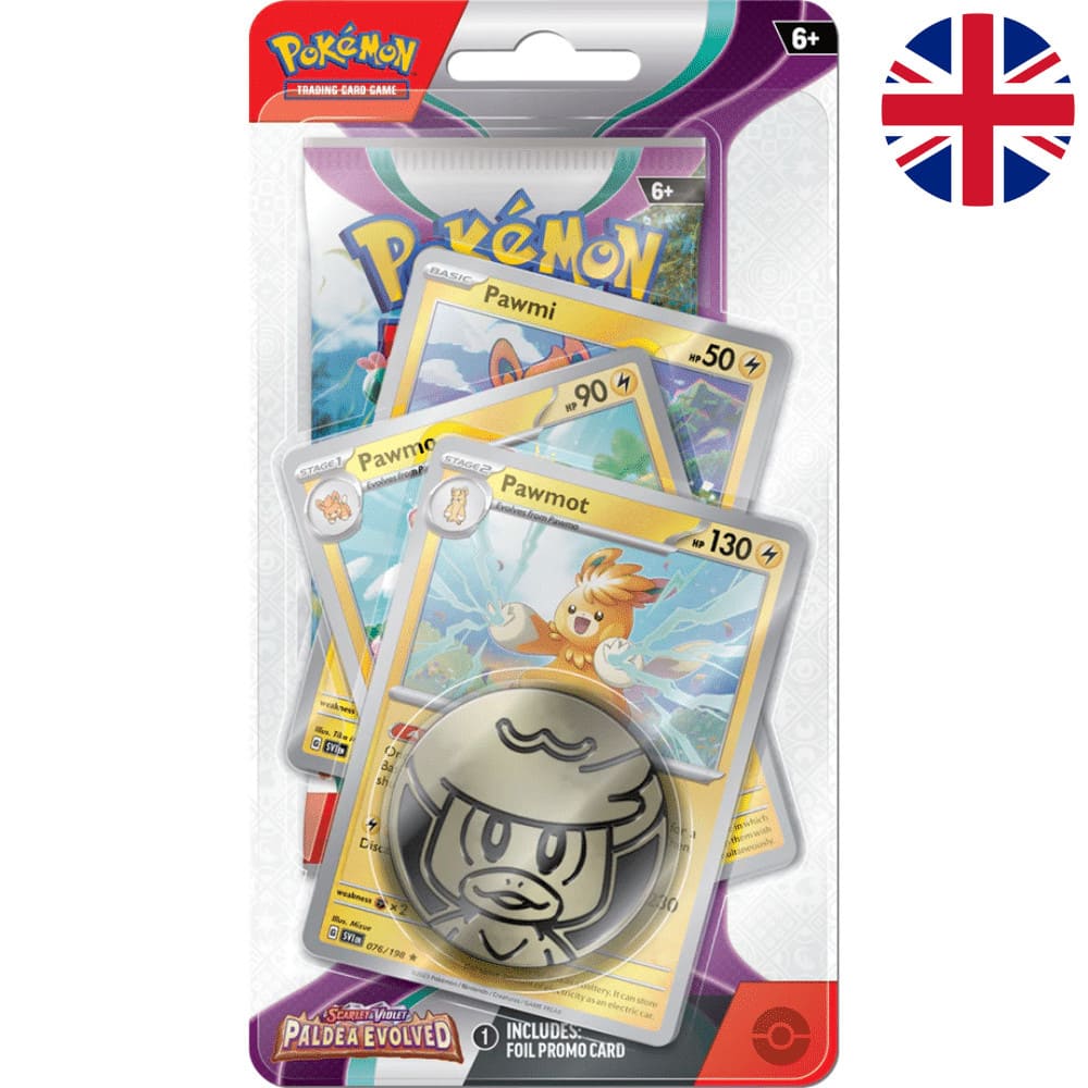 God of Cards: Pokemon Paldea Evolved Premium Checklane Blister Pawmot Produktbild