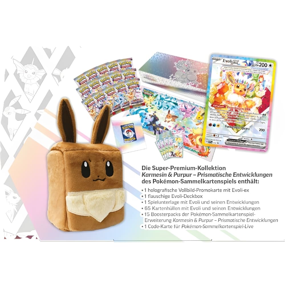 God of Cards: Pokemon Prismatische Entwicklungen Super-Premium Kollektion Produktbild 1