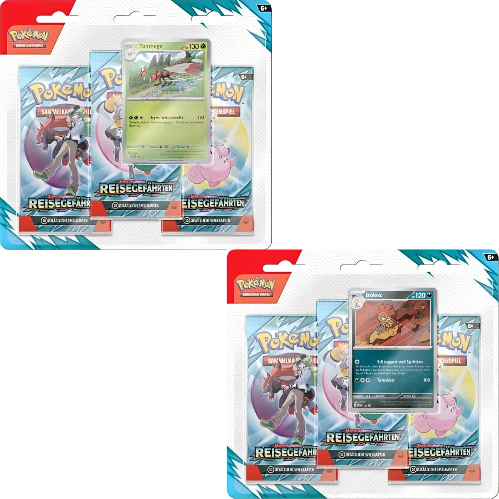 God of Cards: Pokemon Reisegefährten 3er Blister Yanmega  Irokex Produktbild