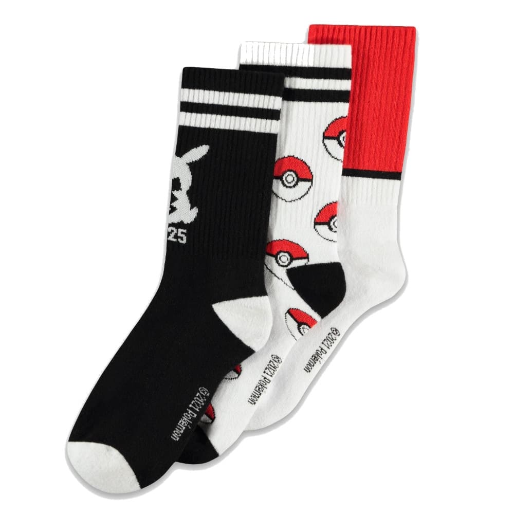 God of Cards: Pokémon Socken Sport Basic (3 Pack) Produktbild