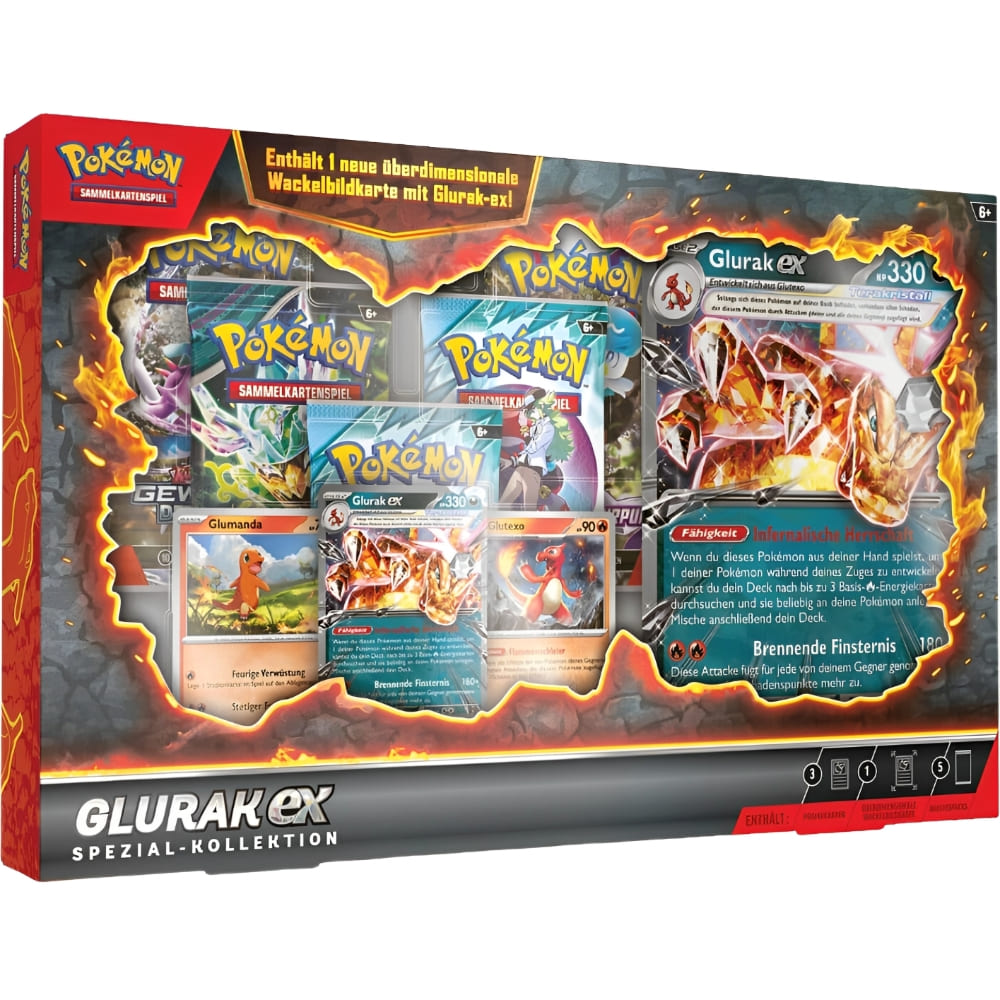 God of Cards: Pokemon Spezial-Kollektion Glurak ex Produktbild