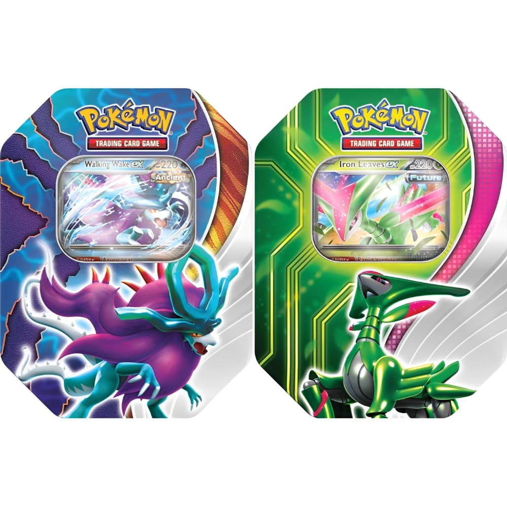 God of Cards: Pokemon Tin Box Paradox Clash Walking Wake ex  Iron Leaves ex Produktbild