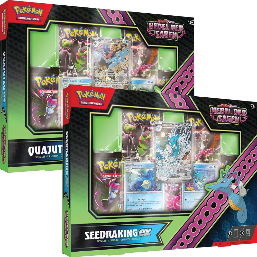 God of Cards: Pokemon Nebel der Sagen Spezial-Illustrations-Kollektion Quajutsu ex  Kingdra ex Produktbild