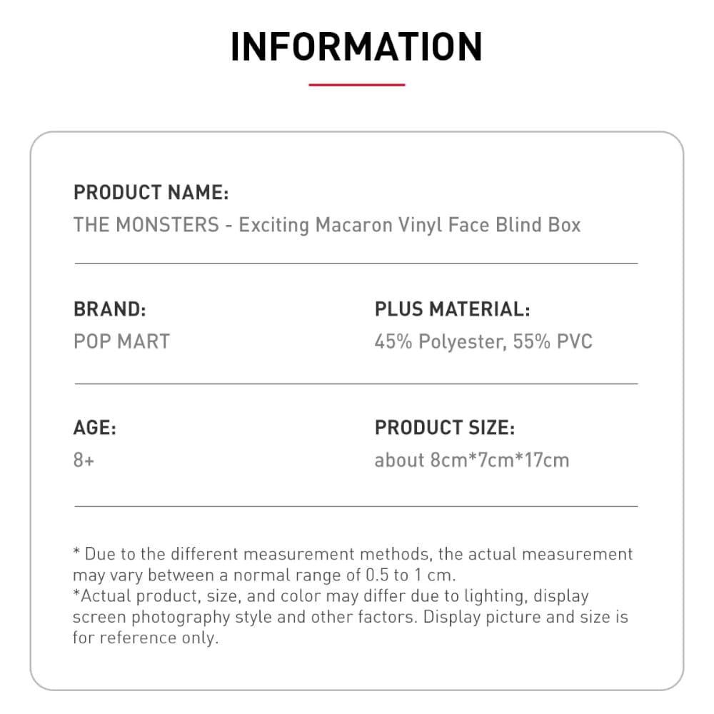 Pop Mart <br> Labubu The Monsters <br> Exciting Macaron Series <br> Blind Box