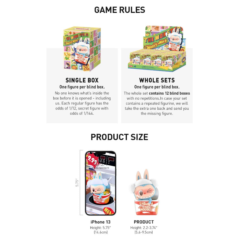 God of Cards: Pop Mart Labubu The Monsters Wacky Mart Series Produktbild 2