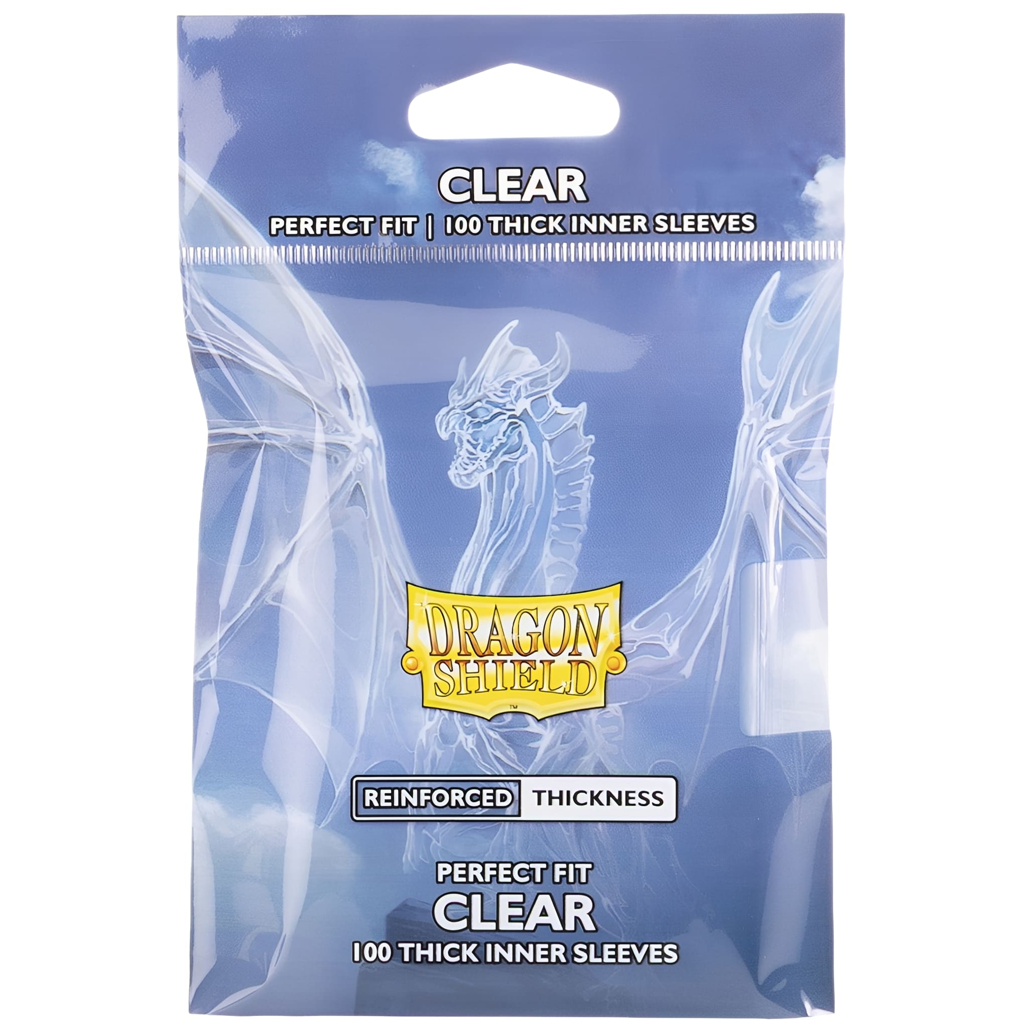 Dragon Shield Standard Size Perfect Fit Thick Inner Sleeves 100 Stück Clear