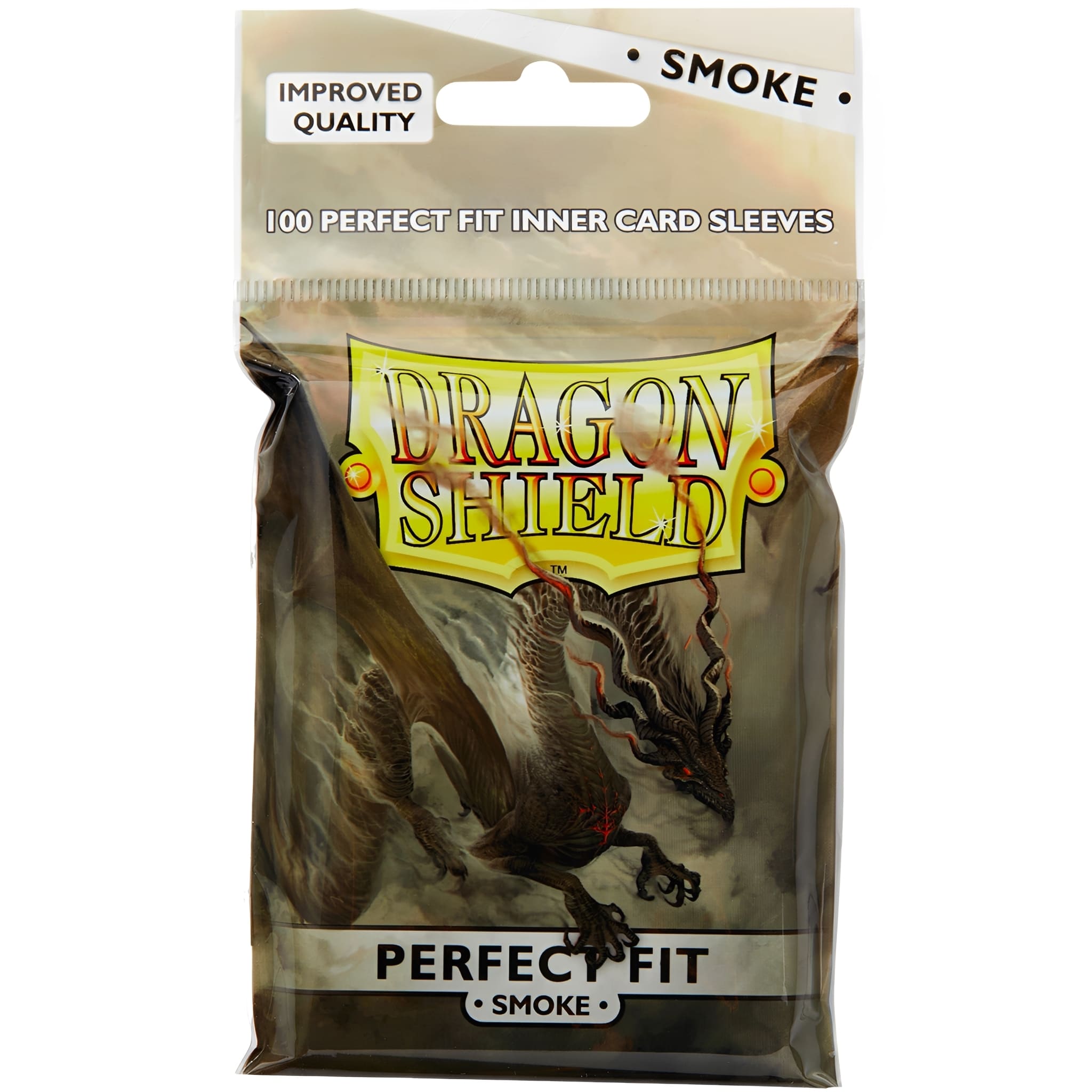 Dragon Shield Standard Size Toploading Perfect Fit Sleeves 100 Stück Smoke