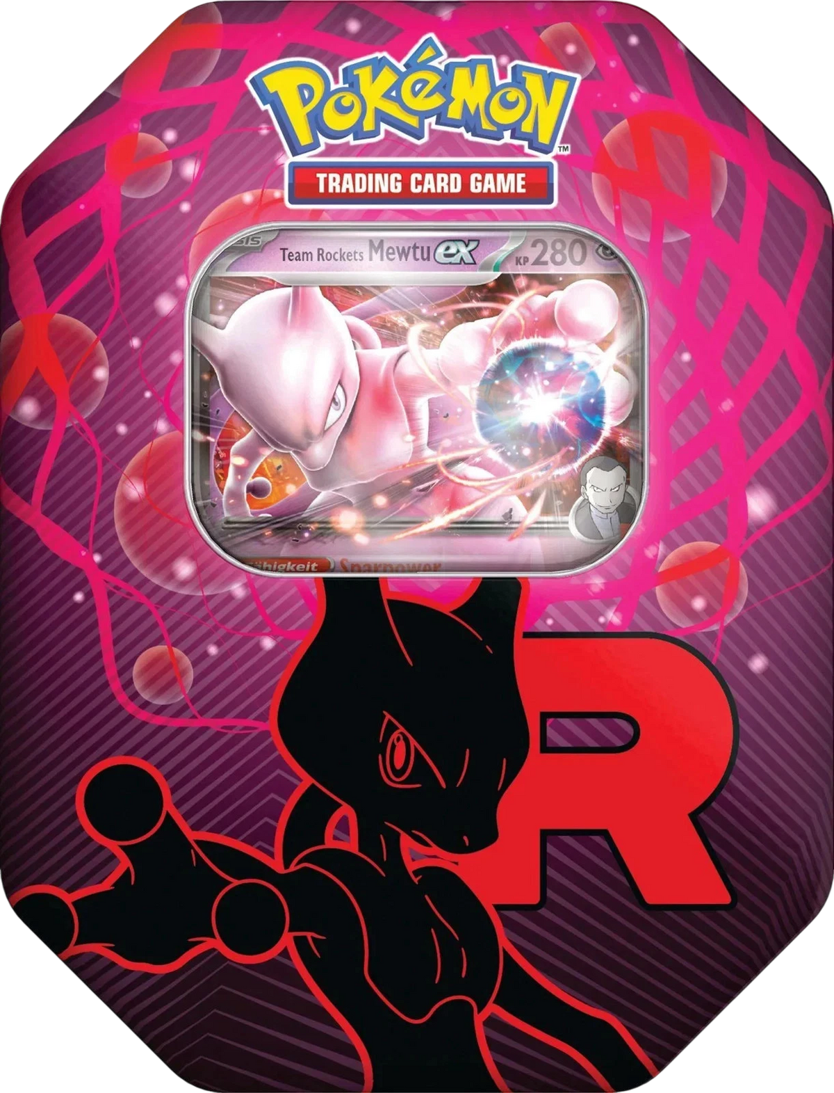 Tin Box Pokémon Team Rocket Mewtu ex