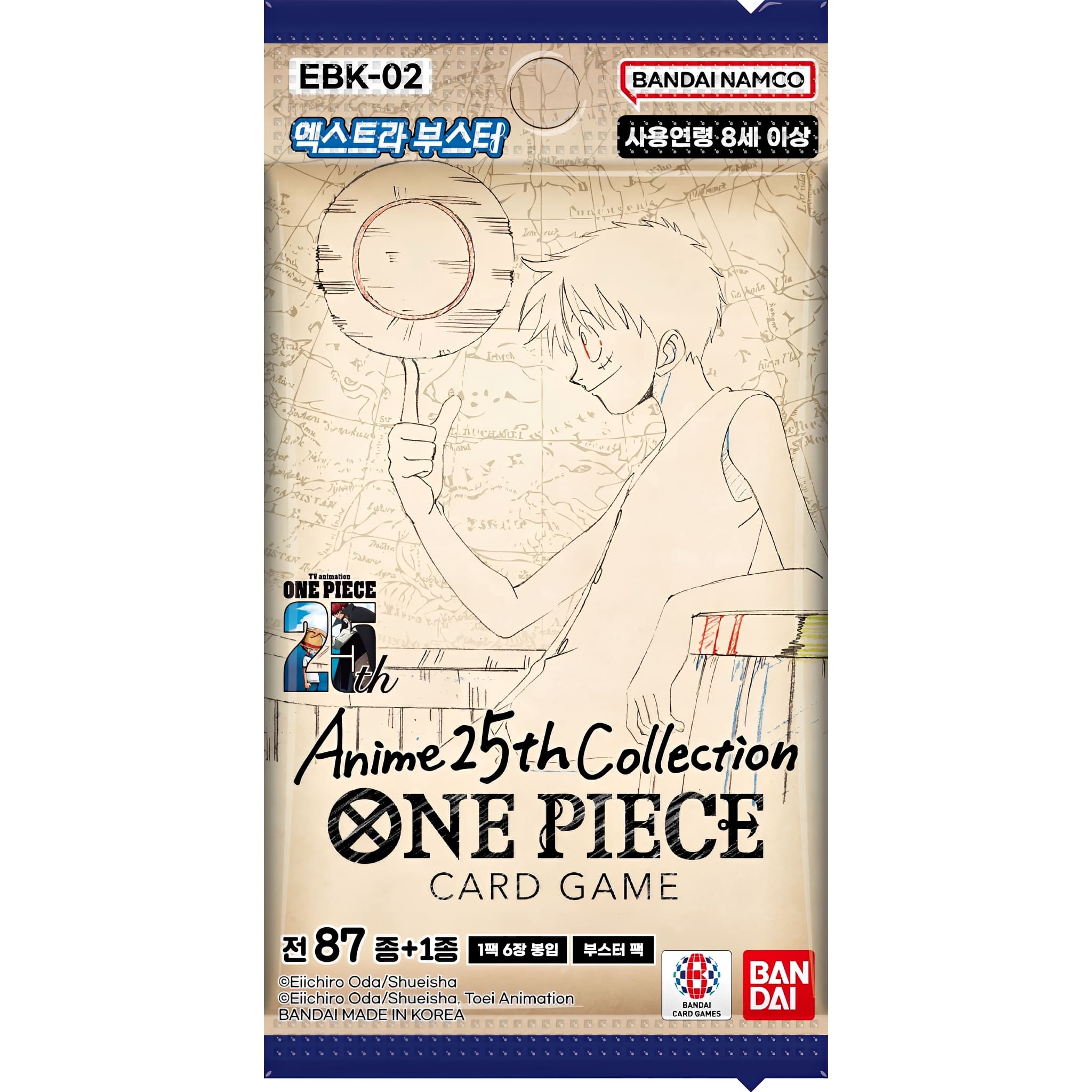 One Piece <br> EBK-02 Anime 25th Collection <br> Booster <br> Koreanisch