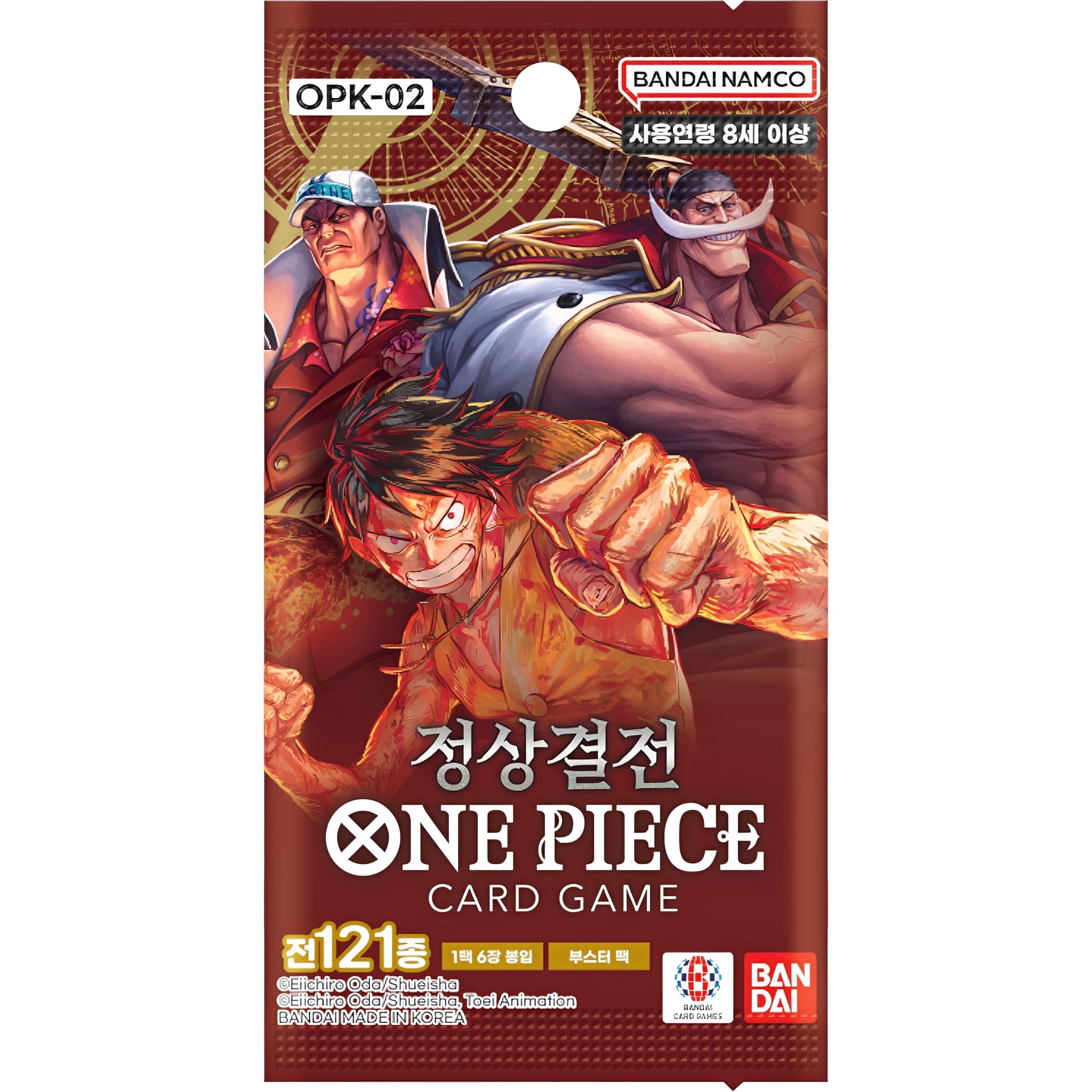 One Piece <br> OPK-02 Paramount War <br> Booster <br> Koreanisch