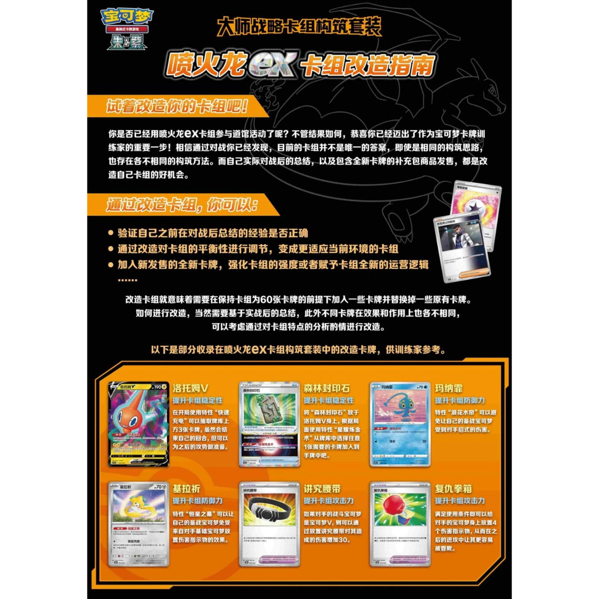 Set di costruzione mazzo Strategia Pokémon Master Charizard ex (CSVM1AC) S-Chinesisch