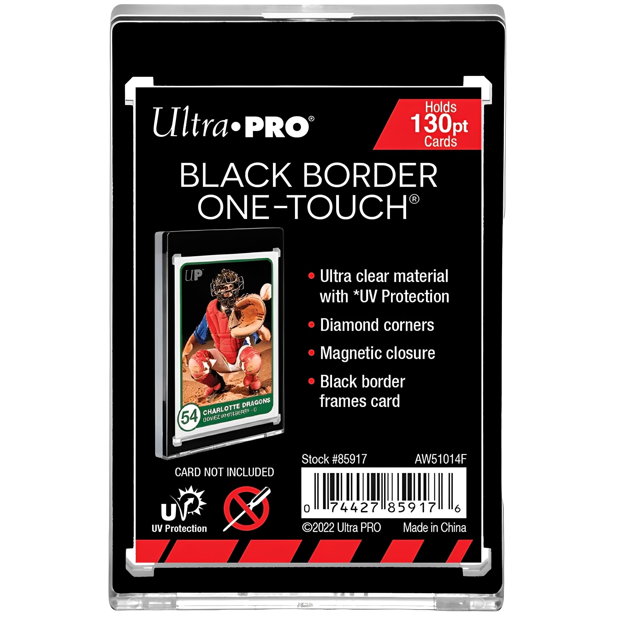 Ultra Pro Magnetic Holder UV One-Touch 130pt Black Border