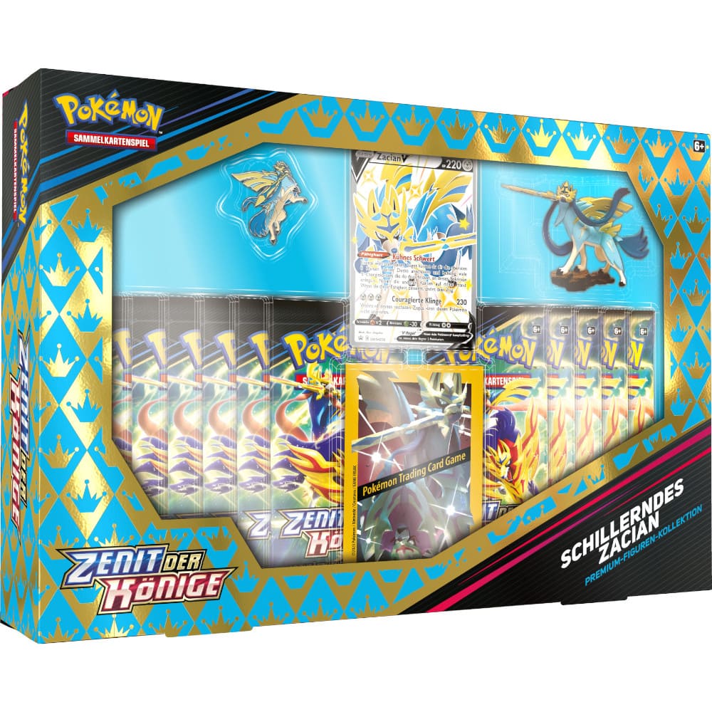 God of Cards: Pokemon Zenit der Könige Premium Kollektion Zacian Produktbild