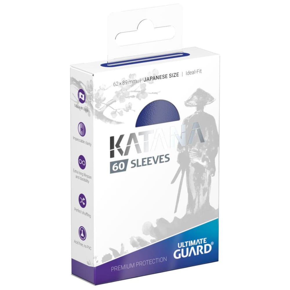 God of Cards: Ultimate Guard Japanese Size Katana Sleeves Blau Produktbild