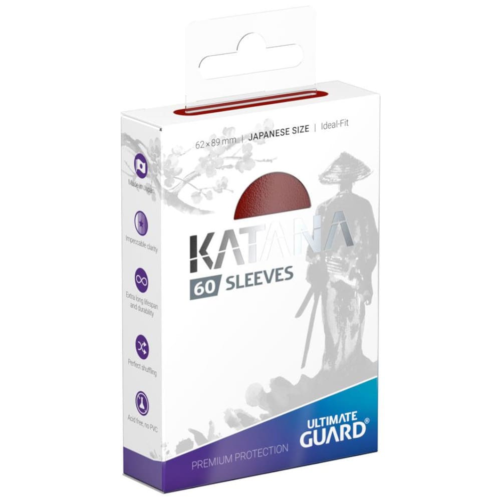 God of Cards: Ultimate Guard Japanese Size Katana Sleeves Rot Produktbild