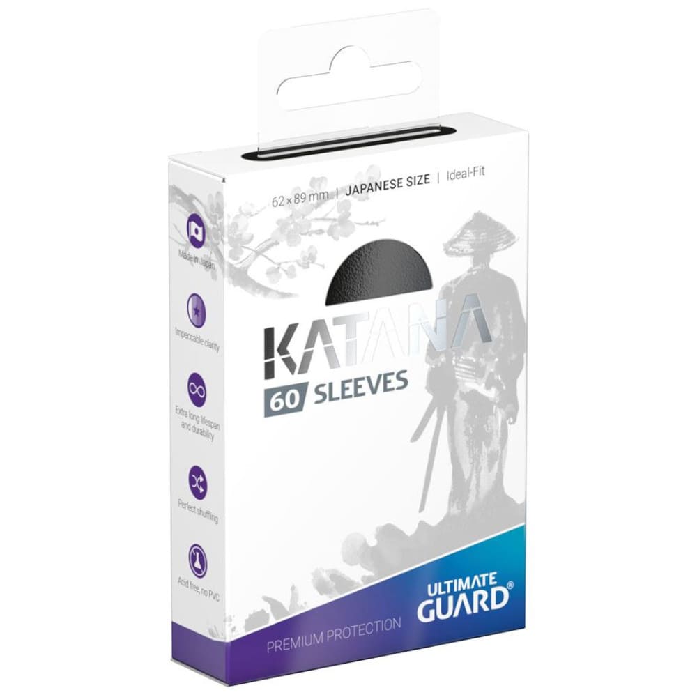 God of Cards: Ultimate Guard Japanese Size Katana Sleeves Schwarz Produktbild