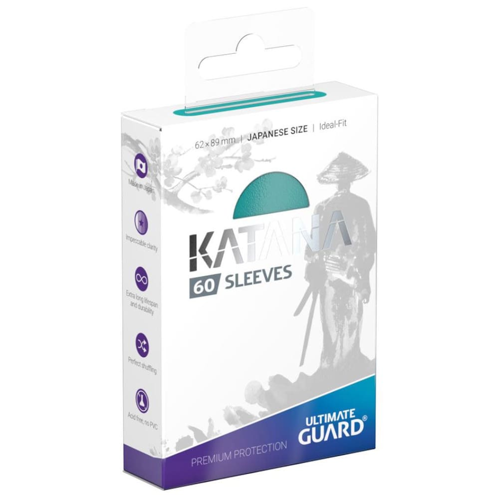 God of Cards: Ultimate Guard Japanese Size Katana Sleeves Türkis Produktbild