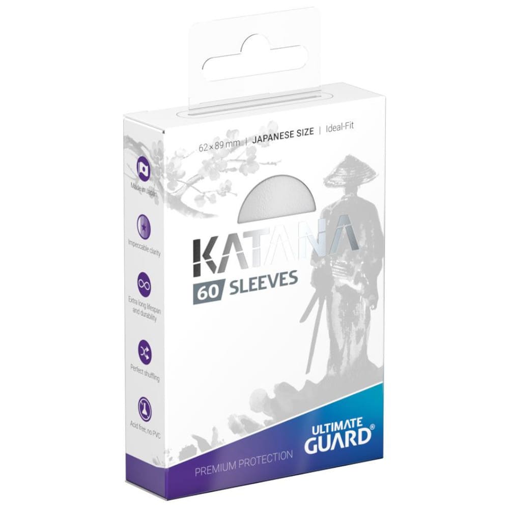 God of Cards: Ultimate Guard Japanese Size Katana Sleeves Weiß Produktbild