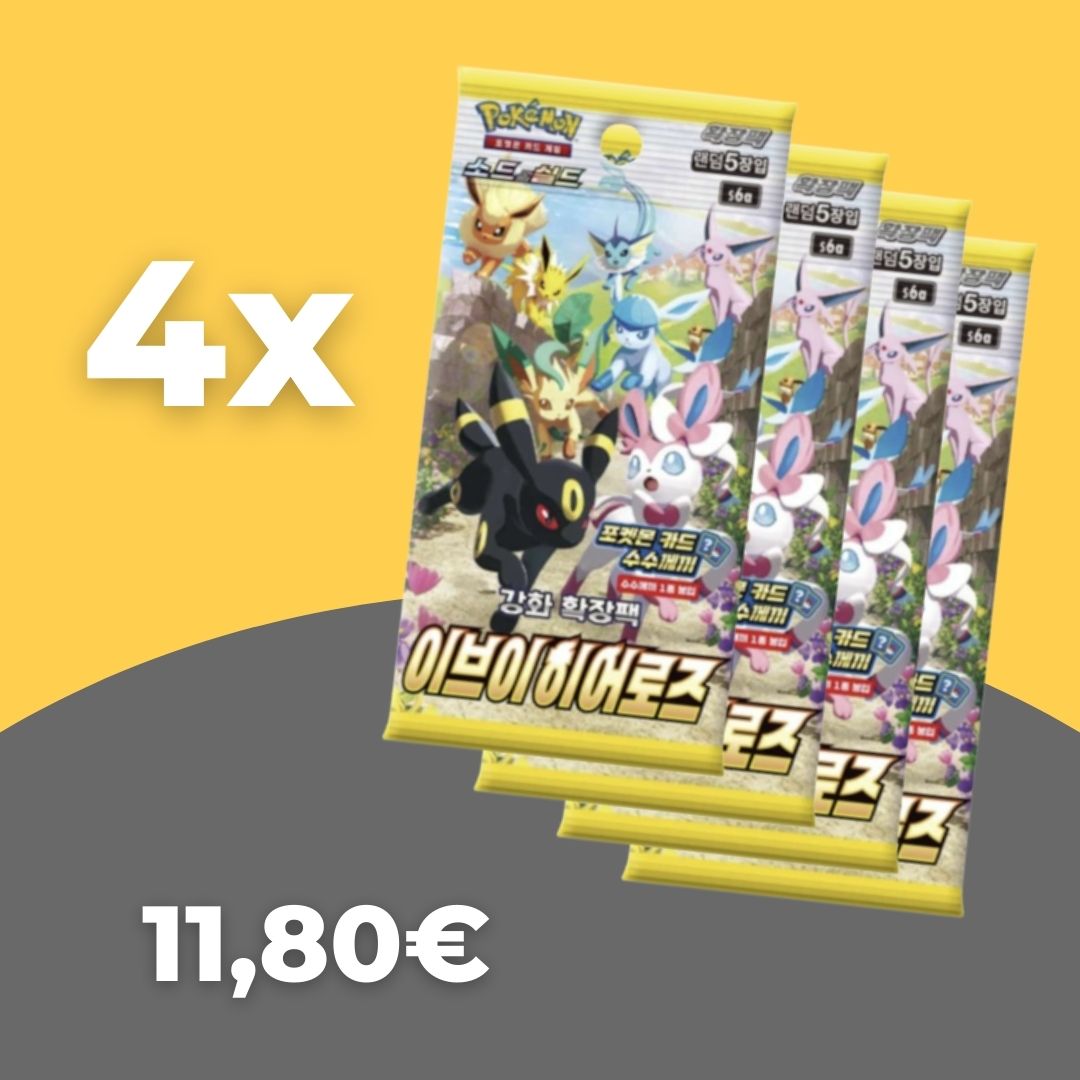 Pokemon Collection Radiant Eevee & Eevee Heroes Booster Koreanisch <br> Angebots-Bundle - God Of Cards