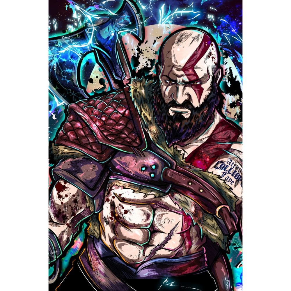 God of Cards: Acrylic Art God of War Kratos Demigod Produktbild