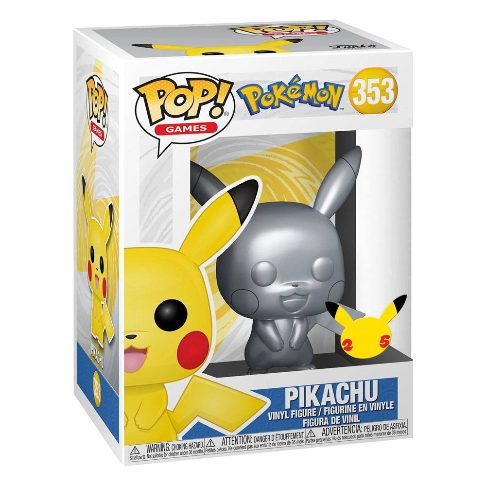God of Cards: Funko Pop! Pokemon Pikachu Silver Edition (353) Produktbild