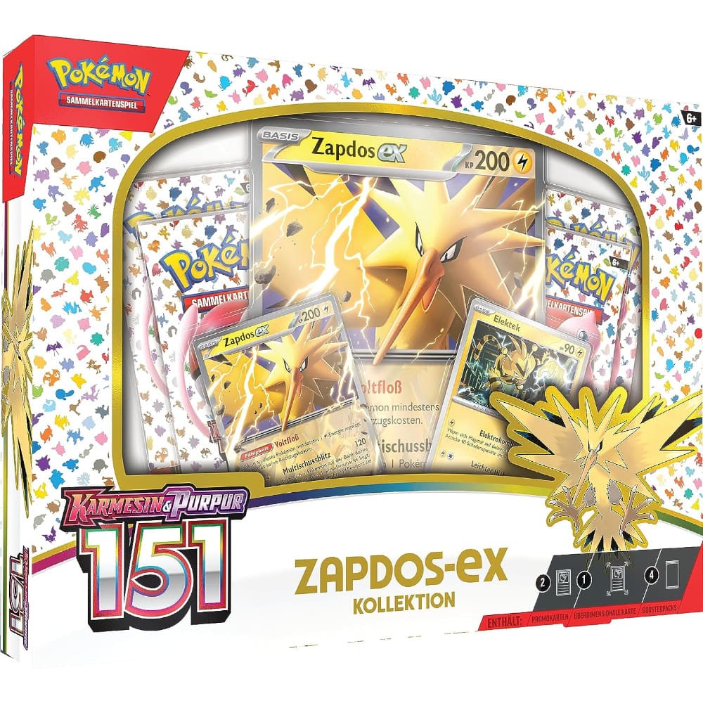 God of Cards: Pokemon 151 Kollektion Zapdos EX Produktbild