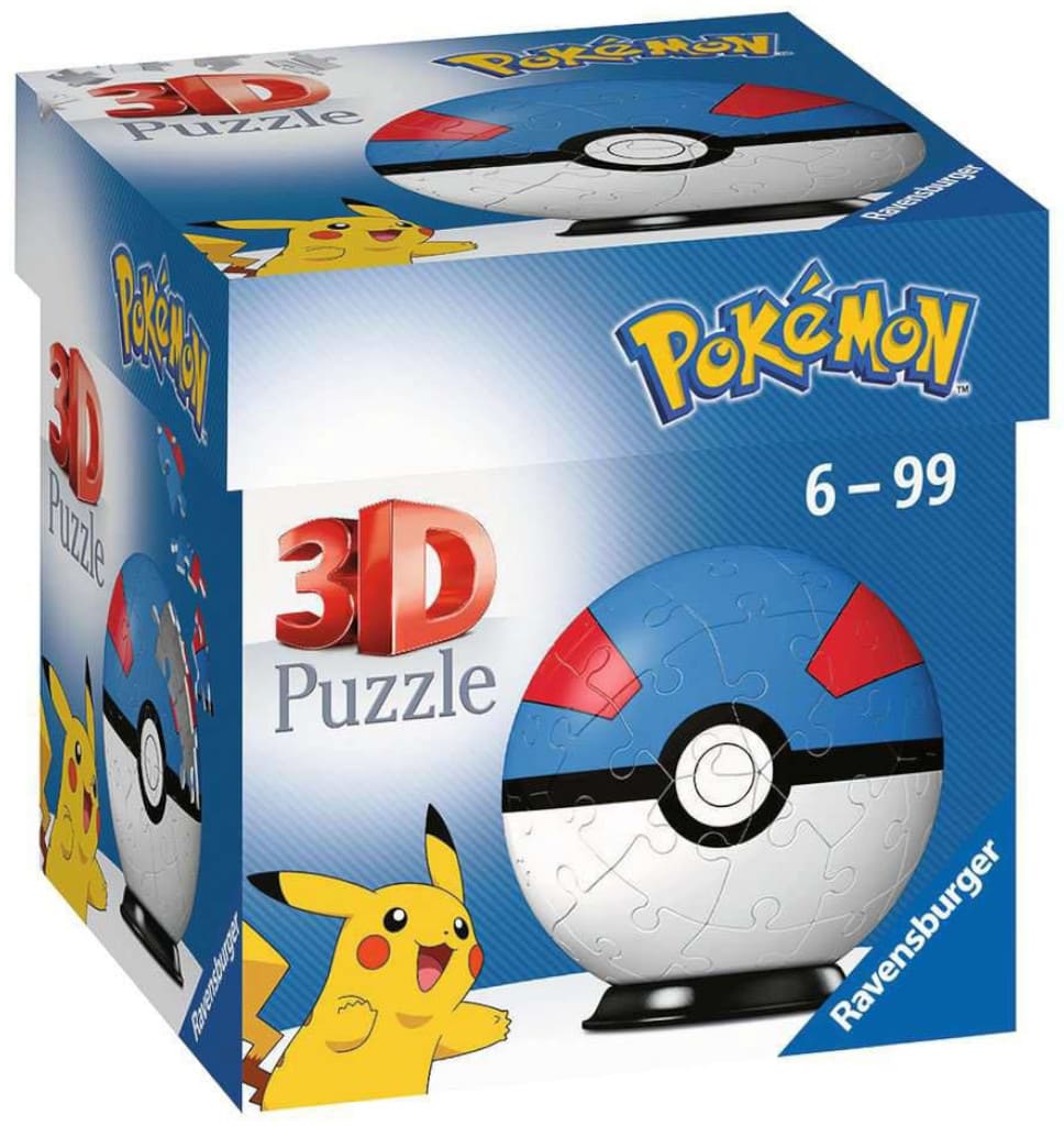 God of Cards: Pokemon 3D Puzzle Pokéballs Superball 55 Teile Produktbild