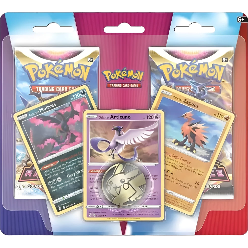 God of Cards: Pokemon Enhanced 2-Pack Blister Galarian Birds Produktbild