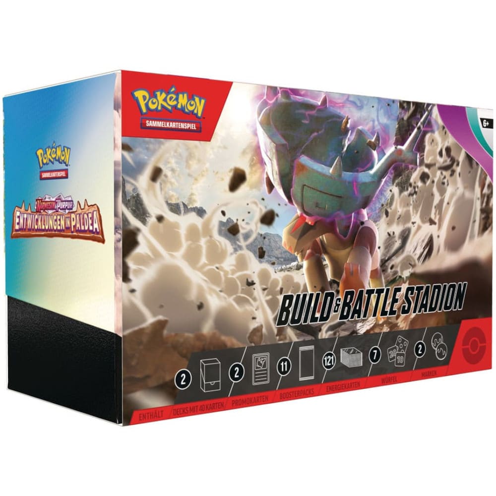 God of Cards: Pokemon Entwicklungen in Paldea Build & Battle Stadium Box Produktbild