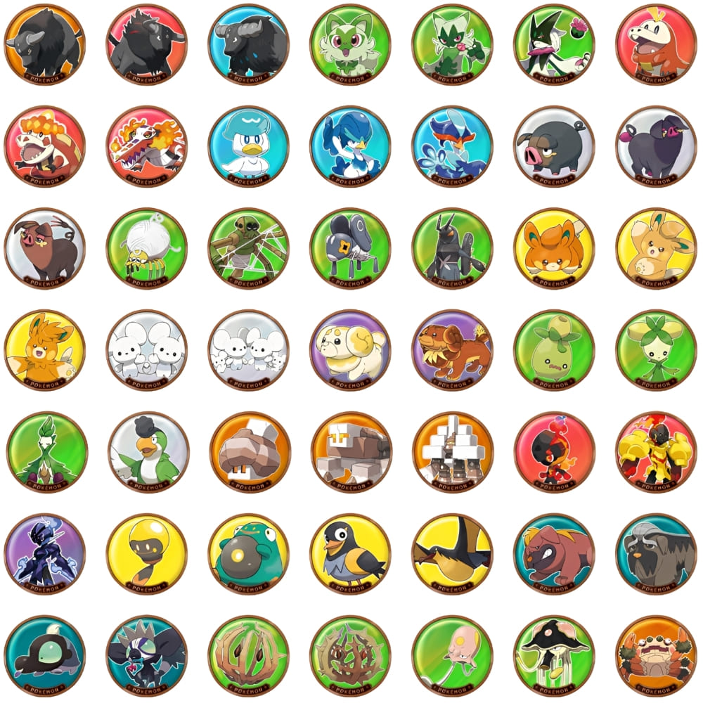 God of Cards: Pokemon Magnetic Coin Set Paldea S-Chinesisch Inhalt