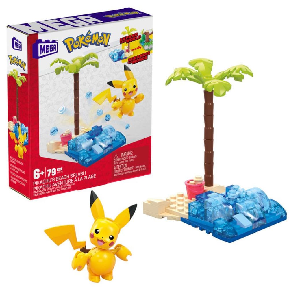 God of Cards: Pokemon Mega Construx Bauset Pikachu's Beach Splash 1 Produktbild