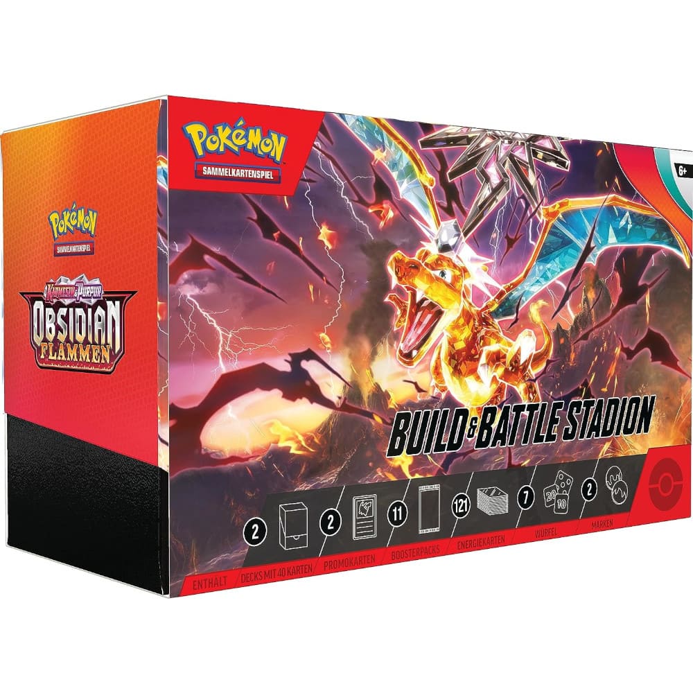 God of Cards: Pokemon Obsidianflammen Build & Battle Stadium Box Produktbild