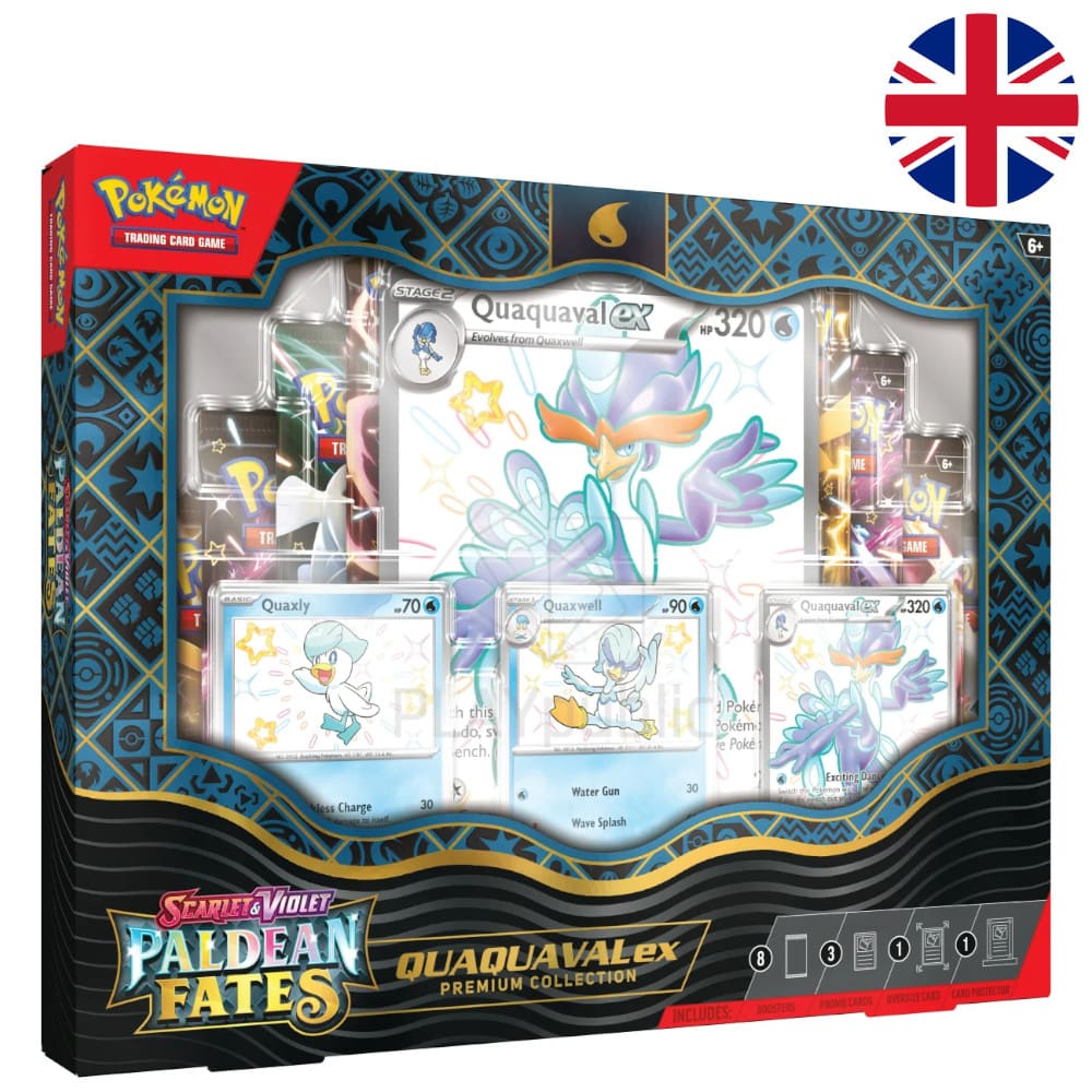 God of Cards: Pokemon Paldean Fates Premium Collection Quaquaval ex Produktbild