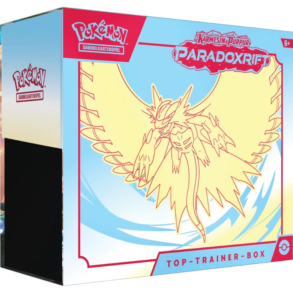 God of Cards: Pokemon Paradoxrift Top Trainer Box Donnersichel Produktbild
