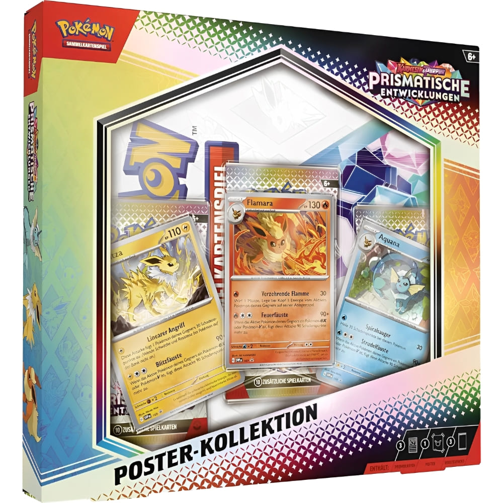 God of Cards: Pokemon Prismatische Entwicklungen Poster-Kollektion Produktbild