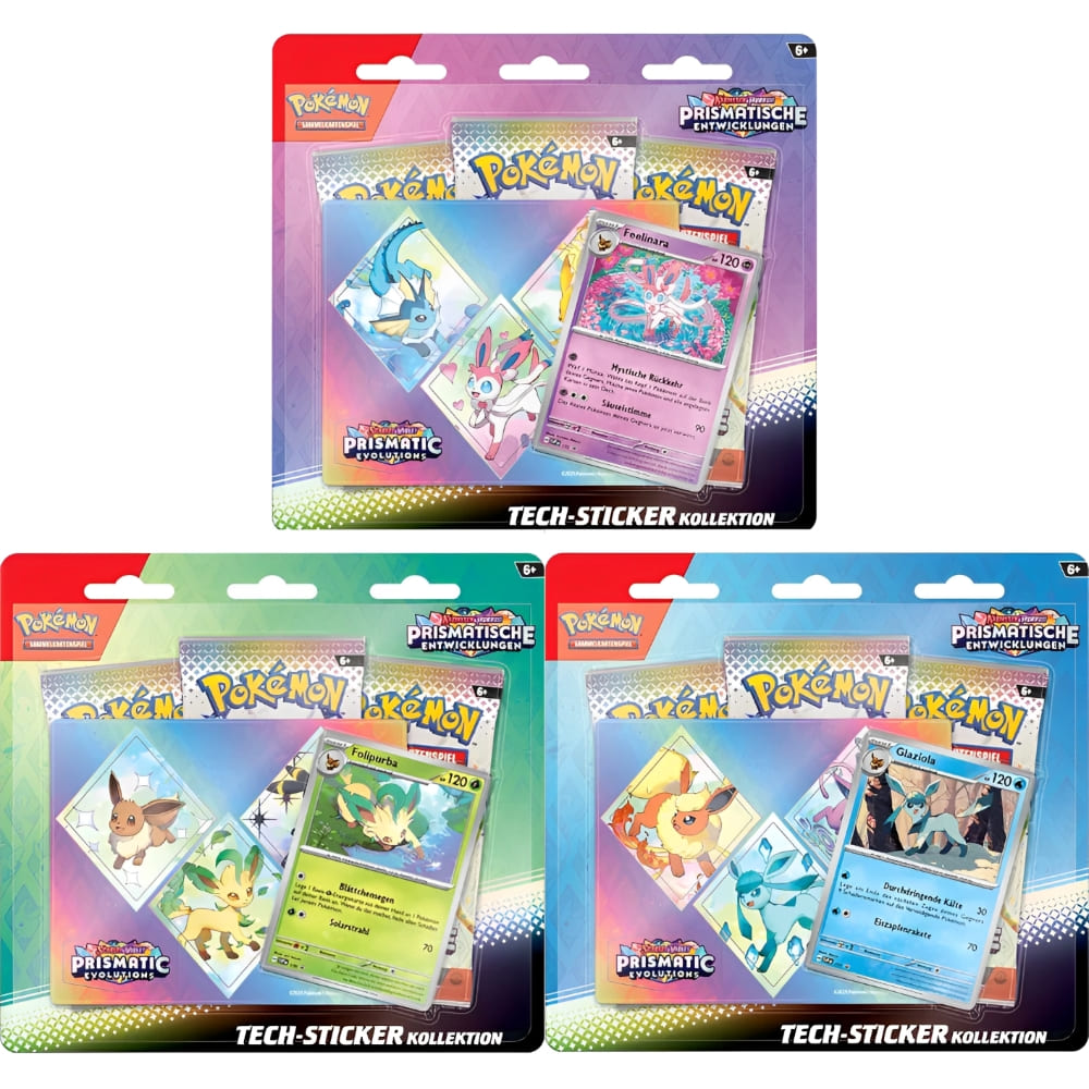 God of Cards: Pokemon Prismatische Entwicklungen Tech-Sticker Kollektion Produktbild