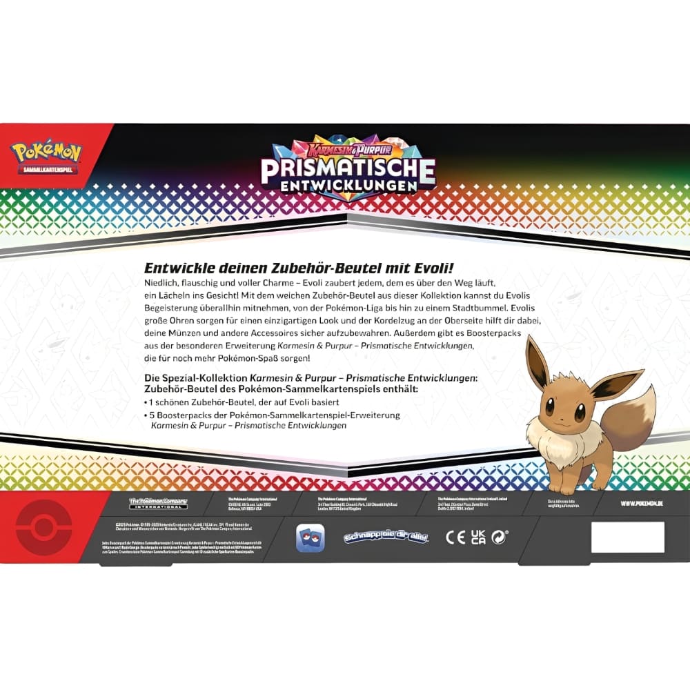 God of Cards: Pokemon Prismatische Entwicklungen Zubehör-Beutel Spezial-Kollektion Produktbild 1