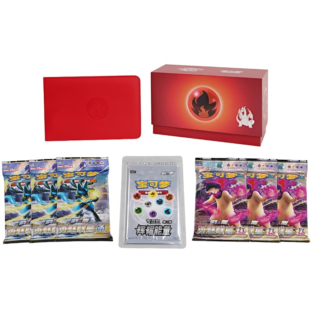 God of Cards: Pokemon Radiant Energy Gift Box Fire S-Chinesisch Inhalt