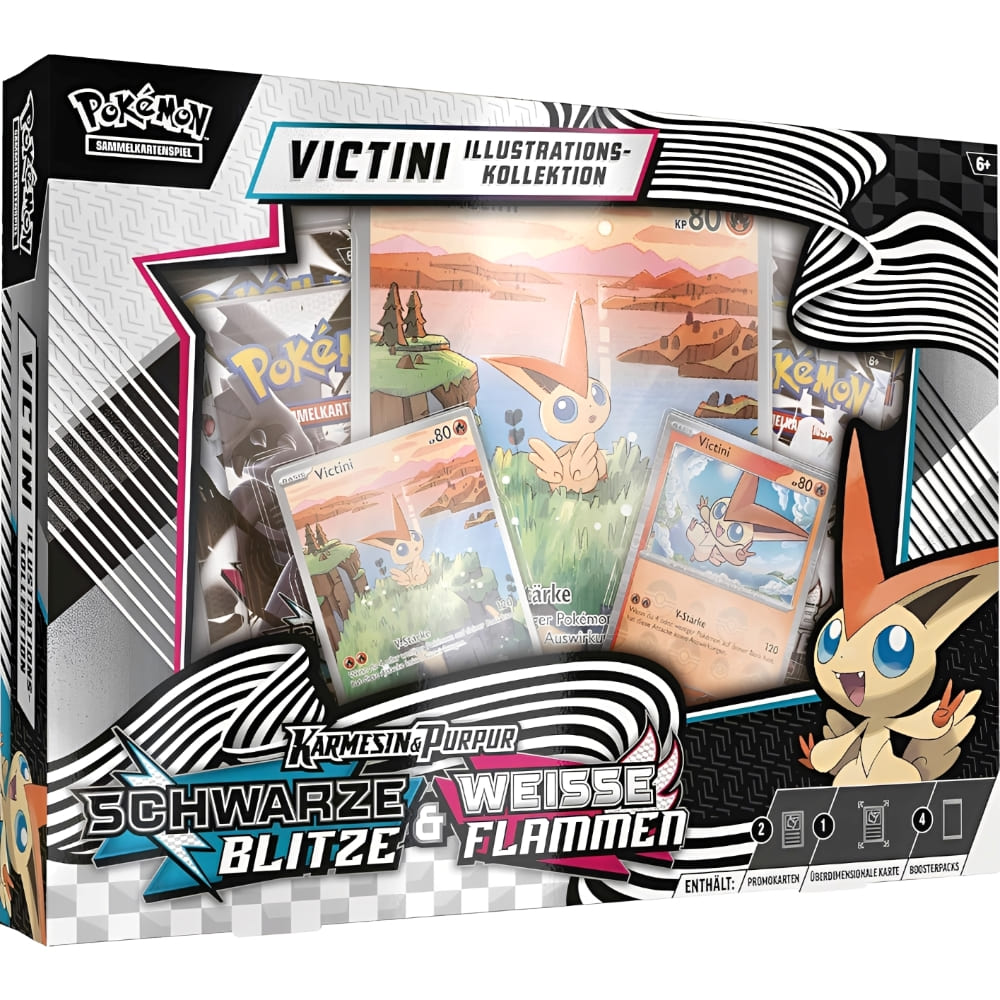 God of Cards: Pokemon Schwarze Blitze & Weisse Flammen Illustrations-Kollektion Victini Produktbild