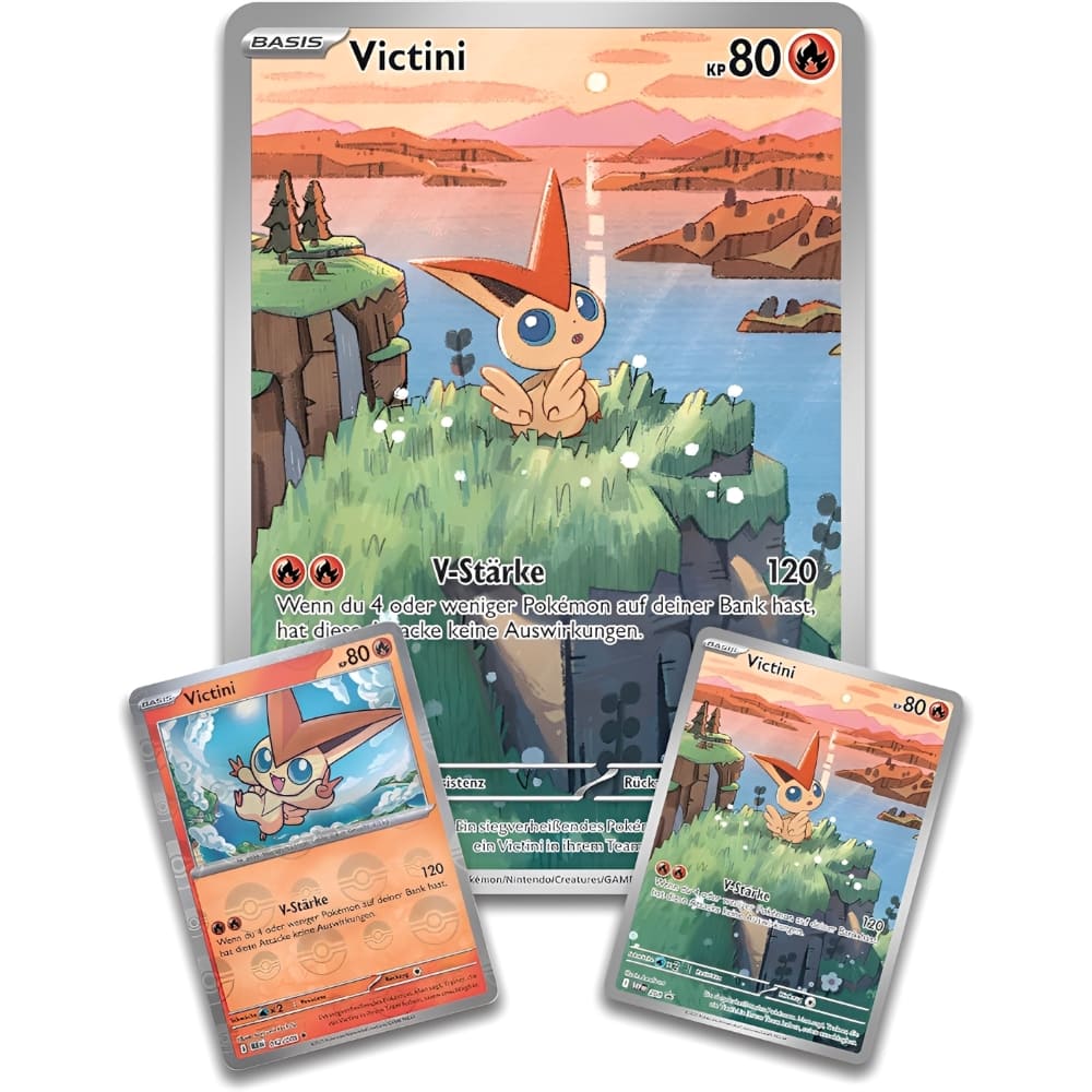 God of Cards: Pokemon Schwarze Blitze & Weisse Flammen Illustrations-Kollektion Victini Promos