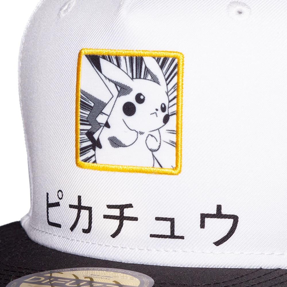 God of Cards: Pokémon Snapback Cap Pikachu White (Unisex) Produktbild^1