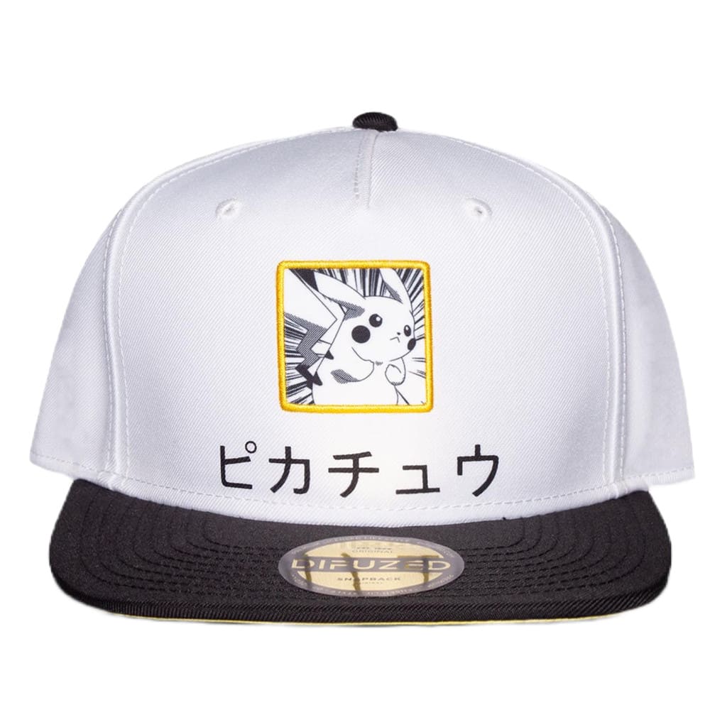 God of Cards: Pokémon Snapback Cap Pikachu White (Unisex) Produktbild