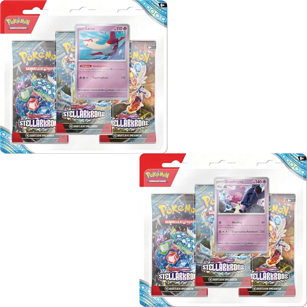 God of Cards: Pokemon Stellarkrone 3er Blister Latias  Granforgita Produktbild