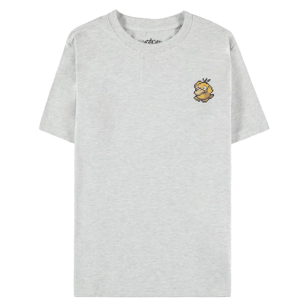 God of Cards: Pokémon T-Shirt Psyduck Pixel Grey (Men's) Produktbild