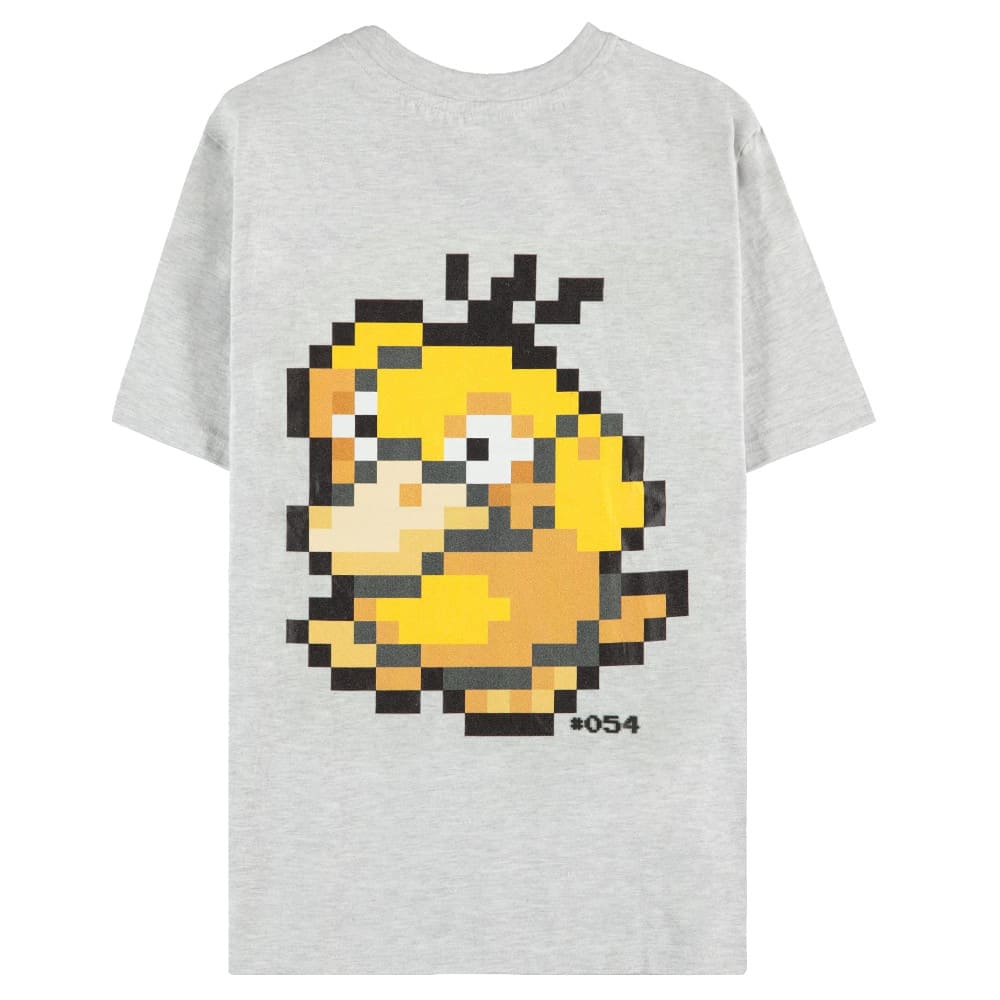 God of Cards: Pokémon T-Shirt Psyduck Pixel Grey (Men's) Produktbild1