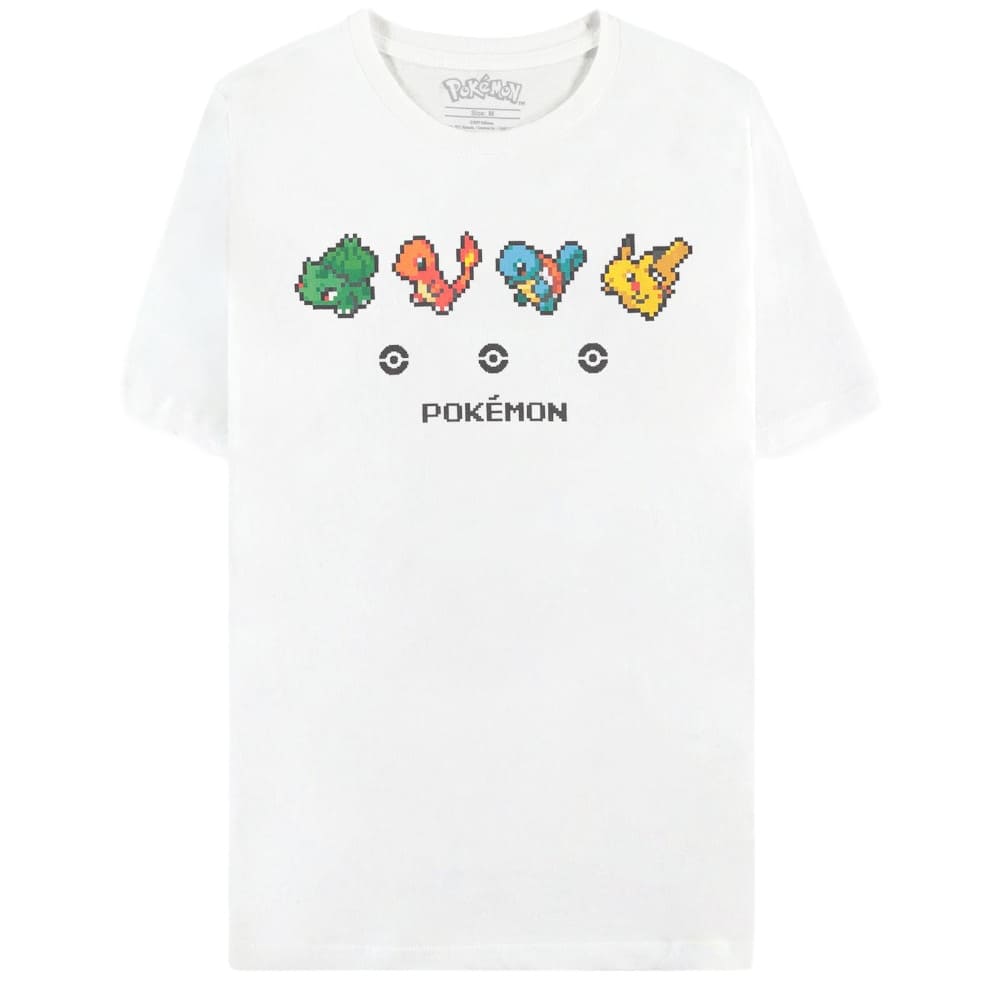 God of Cards: Pokémon T-Shirt Starters White (Men's) Produktbild